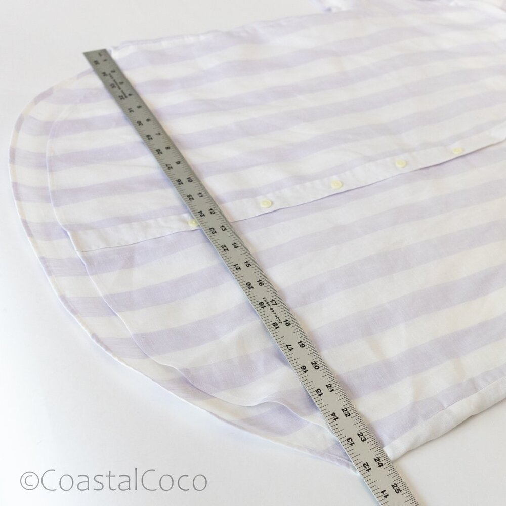 Hinson Wu Larissa Size S Oversize 100% Linen Striped Cabana Beach Resort Coastal - Picture 10 of 12